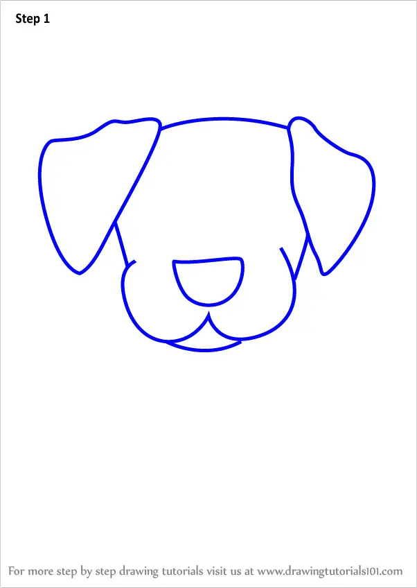 How to Draw a Labrador Dog for Kids (Animals for Kids) Step by Step ...