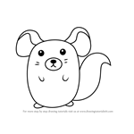 How to Draw a Long - tailed Chinchilla for Kids