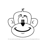 How to Draw a Monkey Head for Kids