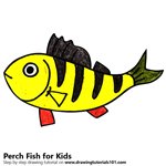How to Draw a Perch Fish for Kids