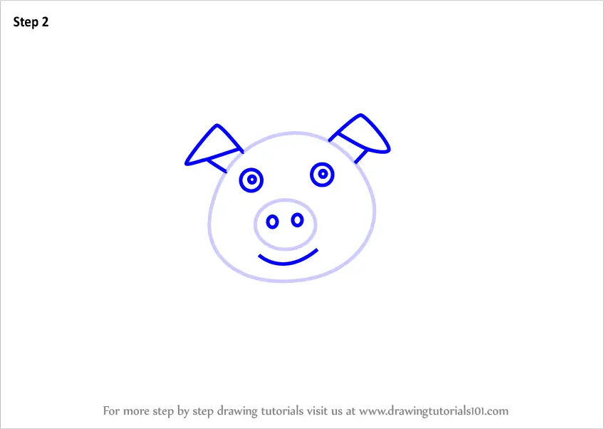 Learn How to Draw a Pig for Kids Easy Animals for Kids 