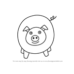 How to Draw a Pig for Kids Easy
