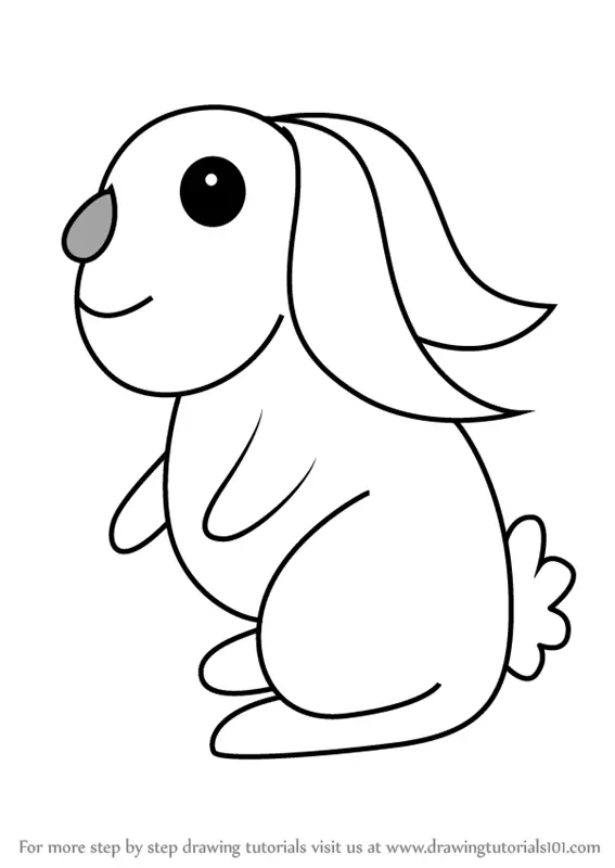 how to draw Rabbit for Kids step 0