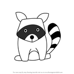 How to Draw a Raccoon for Kids