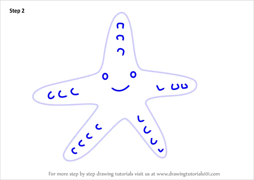 starfish drawing for kids