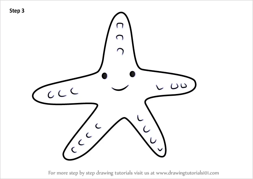 Learn How to Draw a Starfish for Kids Animals for Kids