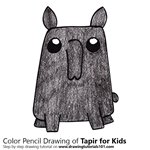 How to Draw a Tapir for Kids