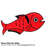 How to Draw a Tetra Fish for Kids
