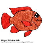 How to Draw a Tilapia Fish for Kids