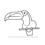 How to Draw a Toucan for Kids