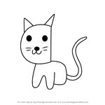 How to Draw a Cat from Letter C