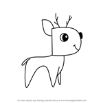 How to Draw a Deer from Letter D