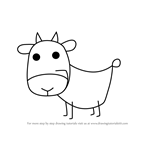 How to Draw a Goat from Letter G