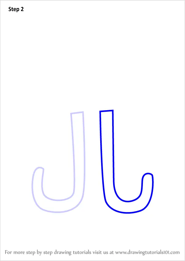 Learn How To Draw A Jellyfish From Letter J Animals With Letters Step By Step Drawing Tutorials