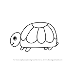 How to Draw a Turtle from Letter A