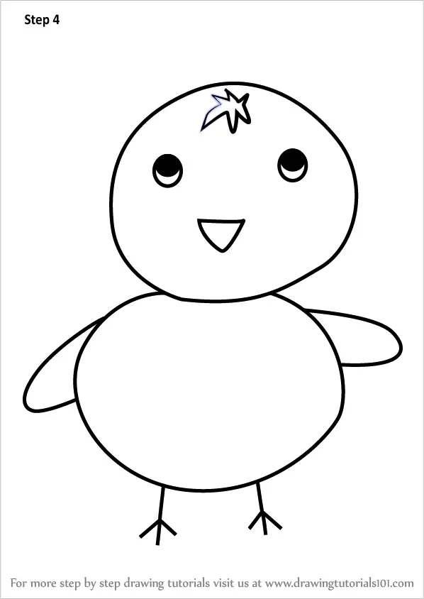 Learn How to Draw a Chick using Number 8 (Animals with Numbers) Step by