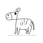 How to Draw a Cow using Number 7