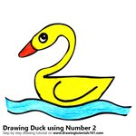 How to Draw a Duck using Number 2