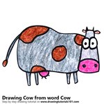 How to Draw a Cow from word Cow
