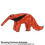 How to Draw a Cartoon Anteater