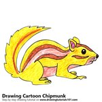 How to Draw a Cartoon Chipmunk