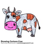 How to Draw a Cartoon Cow