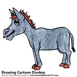 How to Draw a Cartoon Donkey