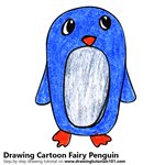 How to Draw a Cartoon Fairy Penguin