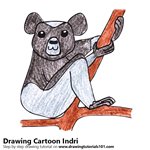 How to Draw a Cartoon Indri