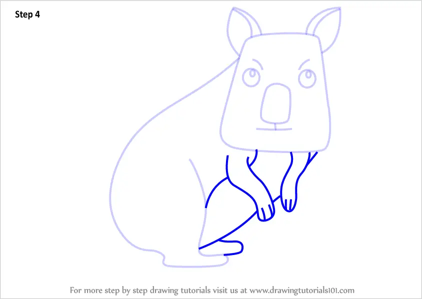 quokka cartoon to draw how a Cartoon Learn Animals) to Draw How Quokka a Step (Cartoon