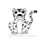 How to Draw a Cartoon Tiger Cub