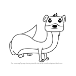 How to Draw a Cartoon Weasel