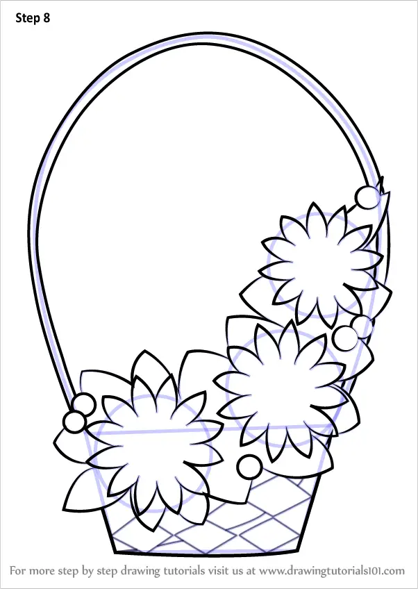 How to Draw a Flower Easy Tutorial  Made with HAPPY