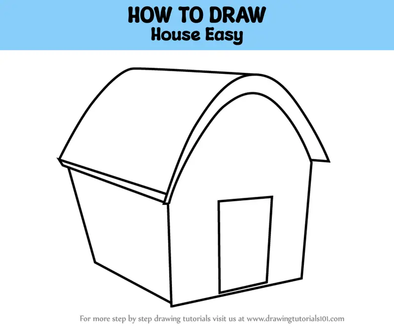 How To Drawing Of A House Easy - The Soft Roots