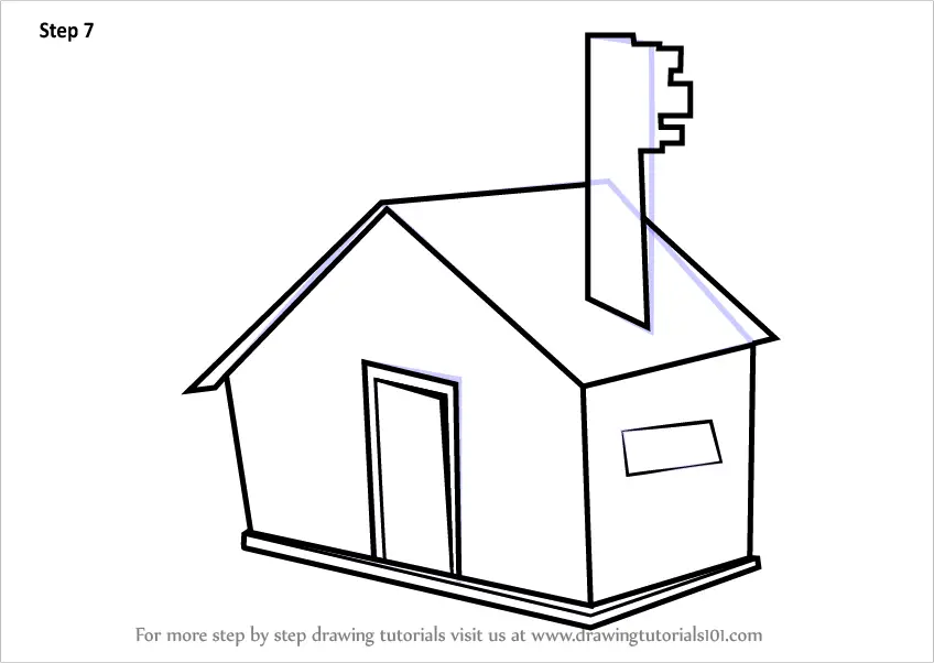 Learn How to Draw a House for Kids Easy (Objects) Step by Step