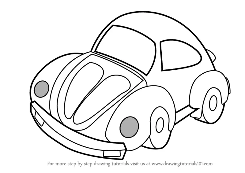 Simple Car Drawing For Kids. Drawing For Kids is One of the most… | by  Drawing For Kids | Medium