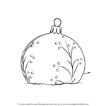 How to Draw a Christmas Bauble