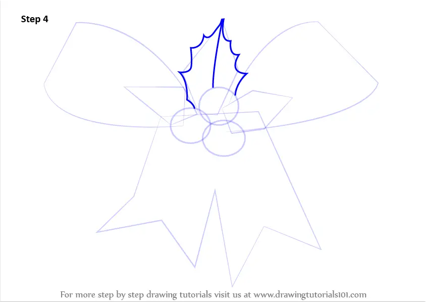 How to Draw Christmas Ribbon (Christmas) Step by Step ...