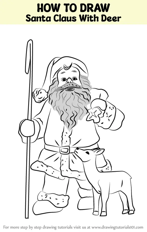 How to Draw Santa Clause Step 8 | Christmas drawing, Santa claus drawing  easy, Christmas coloring pages
