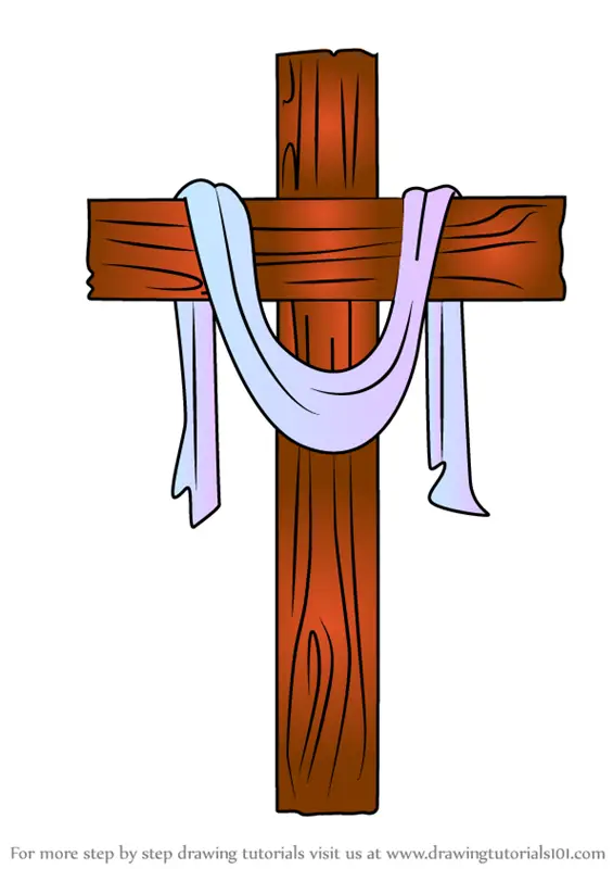 jesus christ crucifixion cross sacred outline Stock Vector Image & Art -  Alamy
