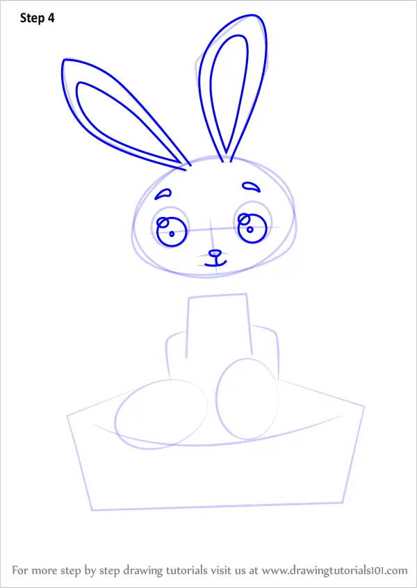 How to Draw an Easter Bunny (Easter) Step by Step | DrawingTutorials101.com