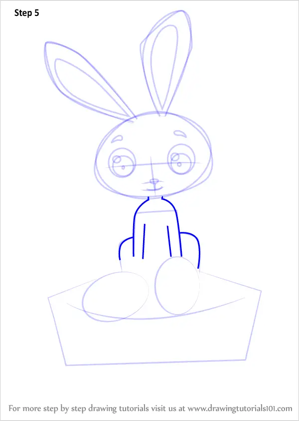 How to Draw an Easter Bunny (Easter) Step by Step | DrawingTutorials101.com