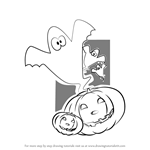 How to Draw Scary Halloween Pumpkin