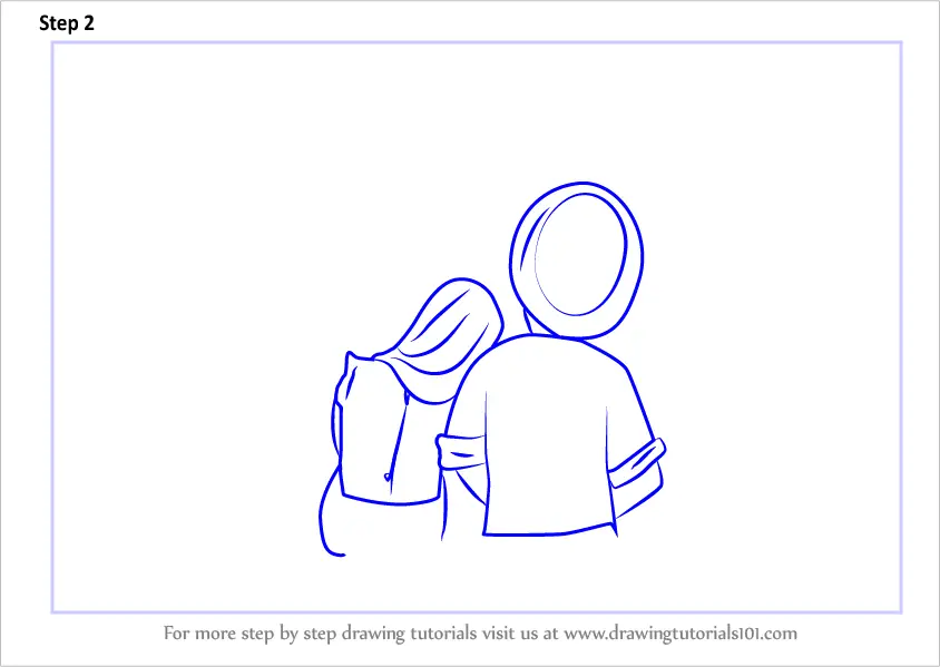 Agshowsnsw  How to draw kissing couple easy drawing