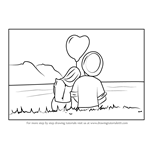 How to Draw Couple in Love