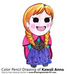 How to Draw Kawaii Anna from Frozen