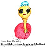How to Draw Kawaii Babette from Beauty and the Beast
