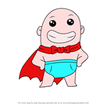 How to Draw Kawaii Captain Underpants
