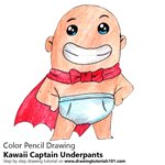 How to Draw Kawaii Captain Underpants