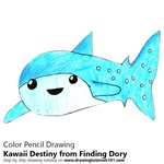 How to Draw Kawaii Destiny from Finding Dory